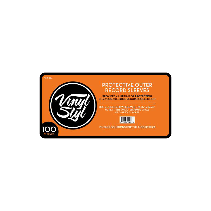 Vinyl Styl 12.75x12.75 3mil Poly Slv 100ct Vsp006
