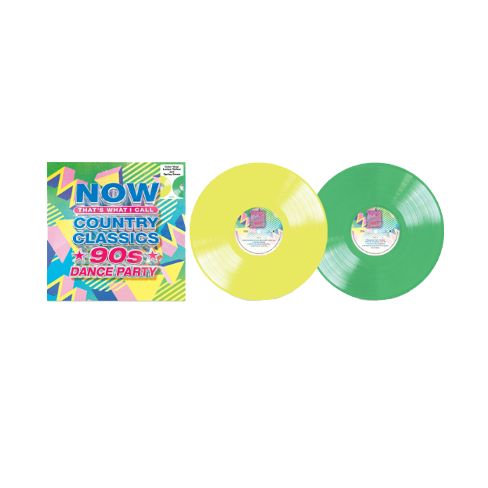 NOW That's What I Call Country Classics '90s Dance Party (Lemon and Spring Green Limited Edition) { vinyl }