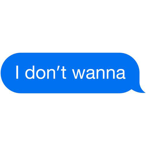 I Don't Wanna { vinyl }