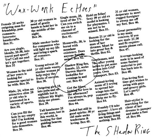 Shadow Ring - Wax-Work Echoes (Vinyl) { vinyl }