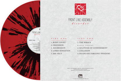 Front Line Assembly - Disorder (red & Black Splatter) { vinyl }