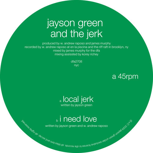 Jayson Green & The Jerk - Local Jerk / I Need Love (Vinyl) { vinyl }