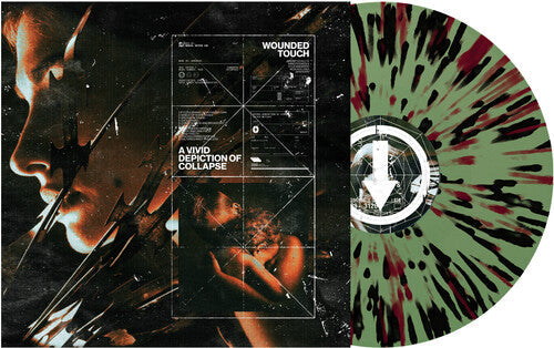 Wounded Touch - A Vivid Depiction of Collapse - Green/Red/Black Splatter (Vinyl) { vinyl }