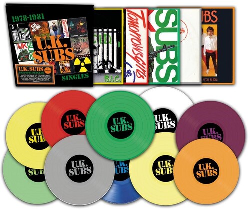 UK Subs - 1978-1981 Singles - Boxset With 10x Colored Vinyl 7-Inch Singles (Vinyl) { vinyl }