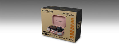 Muse Turntable Stereo System 2x5W - Pink [Tech & Turntables]