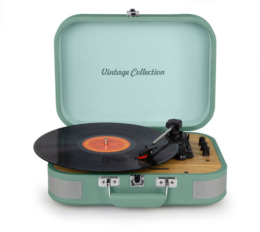 Muse Turntable Stereo System 2x5W - Green [Tech & Turntables]