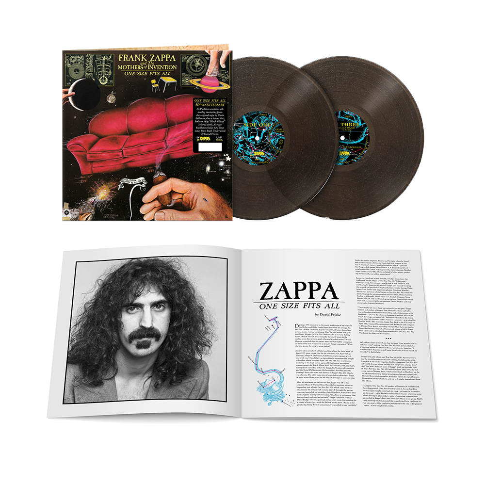 One Size Fits All Limited Edition "Black Glitter" (2LP) { vinyl }