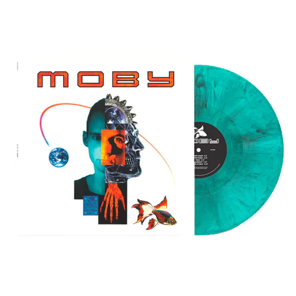 Moby (Black, White and Blue Marbled Limited Edition) { vinyl }