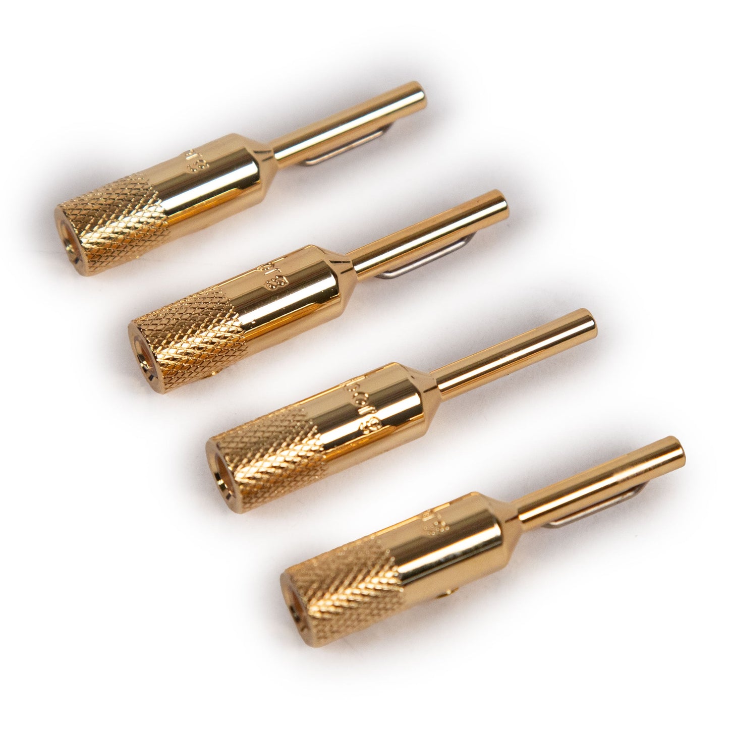 Viborg: Pure Copper / Gold Plated Banana Plug Speaker Connectors - Set Of 4