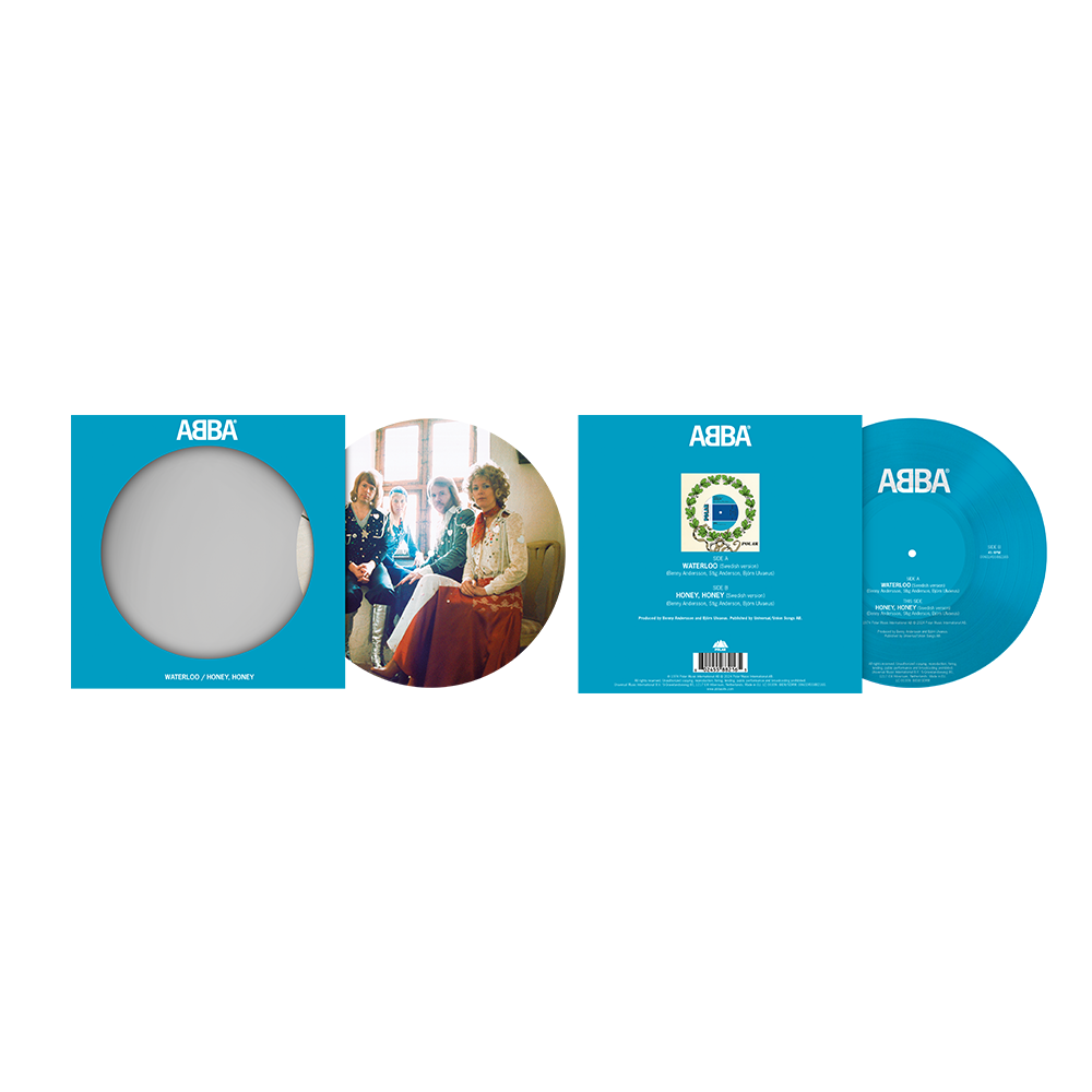 Waterloo (Swedish) / Honey Honey (Swedish) (Blue Limited Edition) { vinyl }